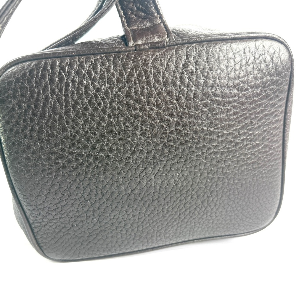 Coach Brown Pebble Leather Backpack - Picture 7 of 11